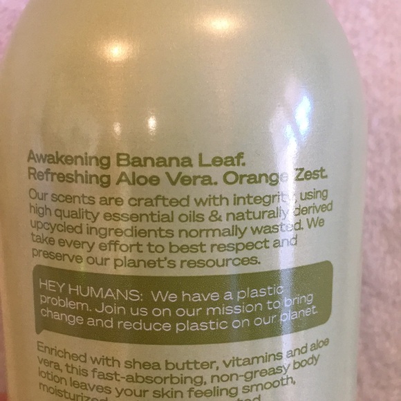 Hey Humans Scented Banana Aloe Naturally Derived Body Lotion 14oz NWT 🪴 - Picture 7 of 16
